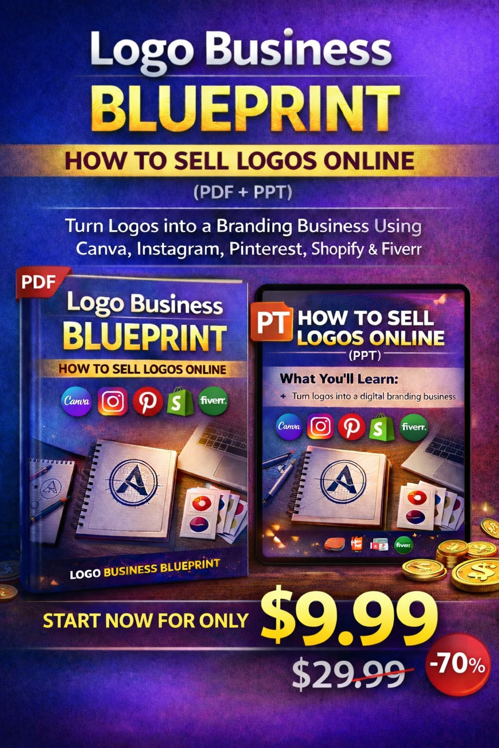 Logo Business Blueprint — Come Vendere Loghi Online (PDF + PPT) - ENG