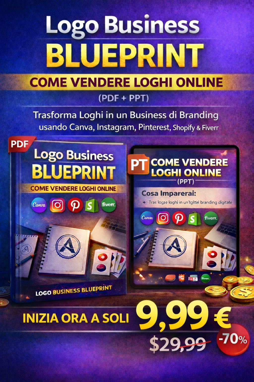 Logo Business Blueprint — Come Vendere Loghi Online (PDF + PPT) - ITA